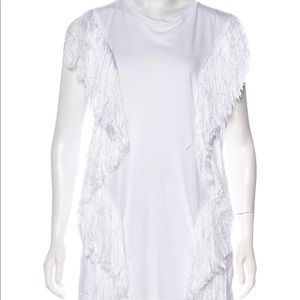 Acne Studios White Fringe Tank